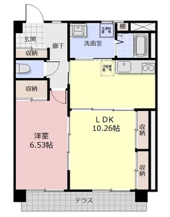 市ヶ尾ワールドコーポ【2階】の間取り