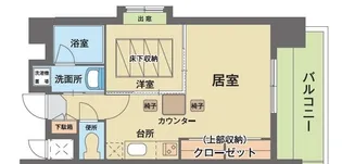 エステートモア天神マリーナ【14階】の間取り