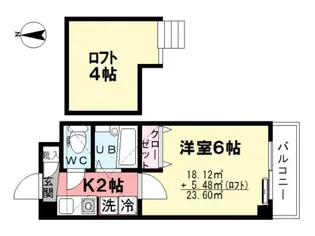 カーサ フェリーチェ【5階】の間取り