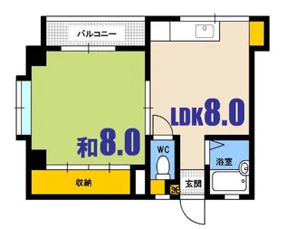 広島県広島市安芸区船越南2【マンション】の間取り