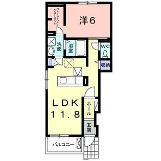 グランシャリオA【1階】の間取り