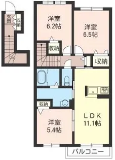 シャーメゾン彩【2階】の間取り