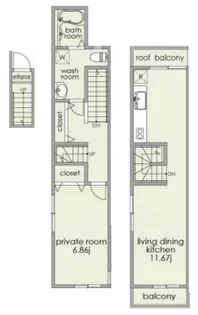 アトレ【2階】の間取り