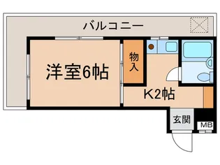 レインボ-山花【3階】の間取り