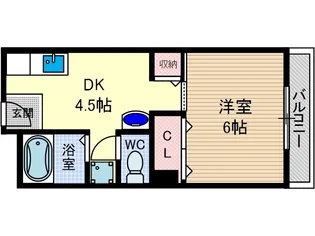 ミルテ宮ハイツTAKEHASHI【2階】の間取り