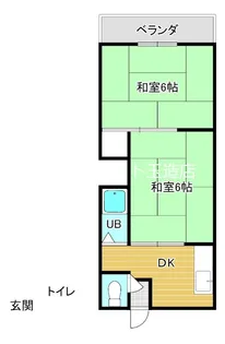 WESTヒルズ平野【6階】の間取り