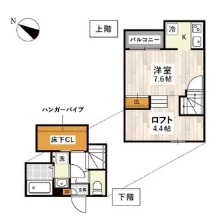 ADC新町Lucus【1階】の間取り