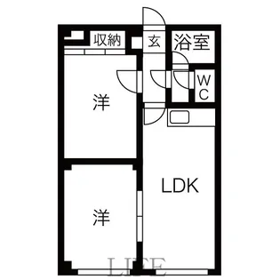 ハーベストV【4階】の間取り