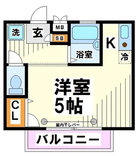 ボヌールあさひ【1階】の間取り