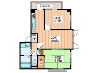 SHOEI マンション【5階】の間取り