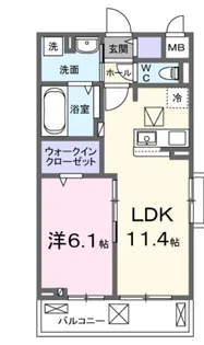 アルファポレールII【2階】の間取り