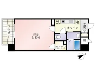 第18友建ビル【9階】の間取り