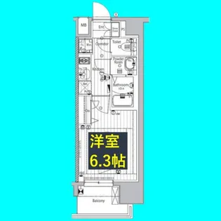 メイクス矢場町【11階】の間取り