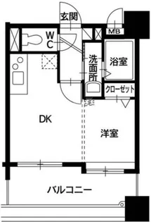 ベールメトロ姪浜【4階】の間取り