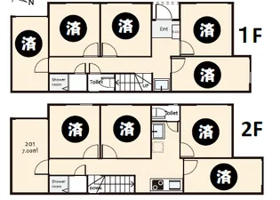 シフォン東高円寺【2階】の間取り