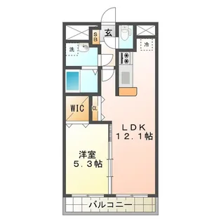 LIVE南新町【1階】の間取り