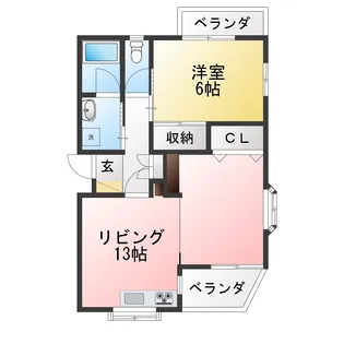 メゾンプレジール【2階】の間取り
