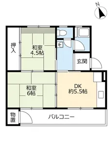 UR金山【4階】の間取り