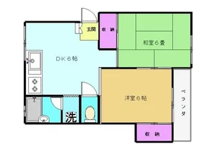 ハイライズ平野【2階】の間取り