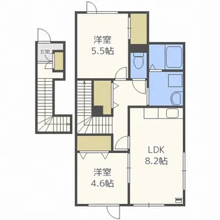 メゾン・リヴィエール【2階】の間取り