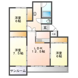 ベターアール沼館【3階】の間取り