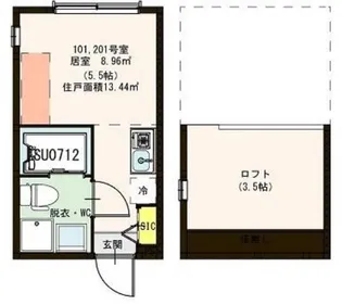 ハーモニーテラス東金町II【2階】の間取り
