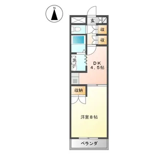 ベルカルム・S【2階】の間取り