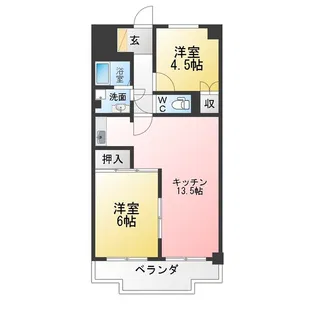 シャトー新宮【3階】の間取り