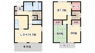 パークハイム壱番館 E棟【1階】の間取り