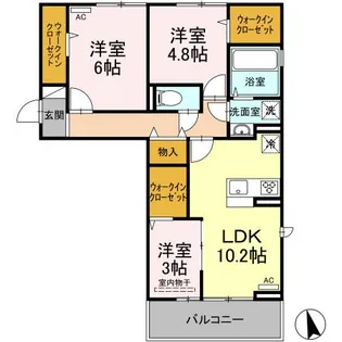 エクスプレス新八代 B棟【1階】の間取り