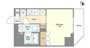 ルジェンテ・バリュ上野根岸【5階】の間取り