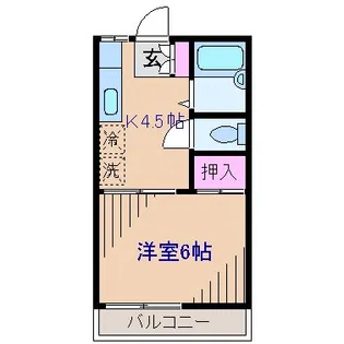 ガーデンヴィラ菊名【2階】の間取り