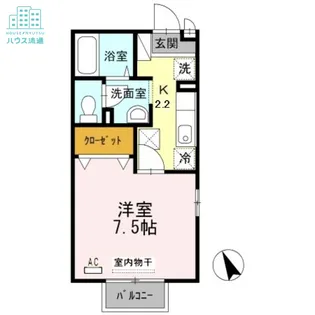 リヴェール大村【1階】の間取り