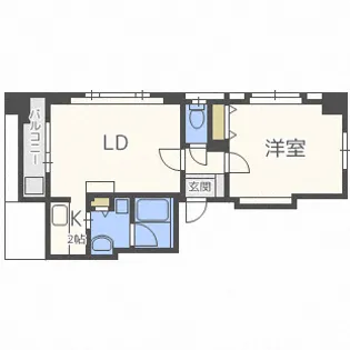 ノヴァ大通II【5階】の間取り