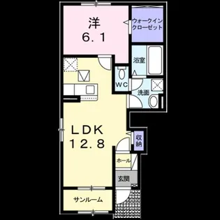 グローリー【1階】の間取り