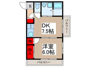 フロ-ラル【2階】の間取り