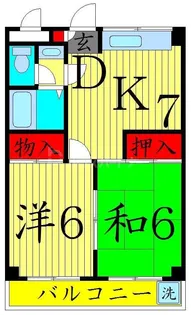 コーポ田中【5階】の間取り