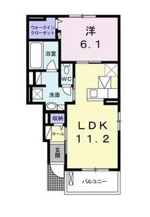 テスラ B【1階】の間取り