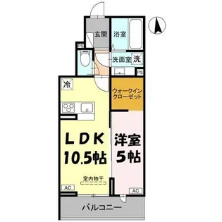 Abundantia A【2階】の間取り