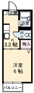 メゾングレイス【1階】の間取り