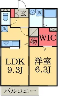 クレールソガA【2階】の間取り