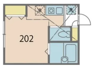 7thコーポ善行【1階】の間取り