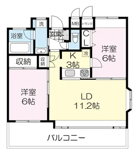 Syoジャンヌ・マリー泉【2階】の間取り