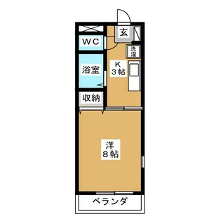 ビレッジトウホウ【1階】の間取り