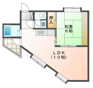 ファミティ弐番館【4階】の間取り