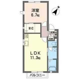 アステール B【1階】の間取り