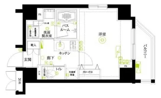 ズーム浜松町【3階】の間取り
