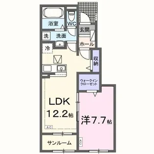 シャノワール【1階】の間取り
