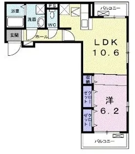 アヴニール・ド・志木【1階】の間取り