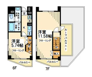 プレジール千歳烏山 当社管理物件の間取り